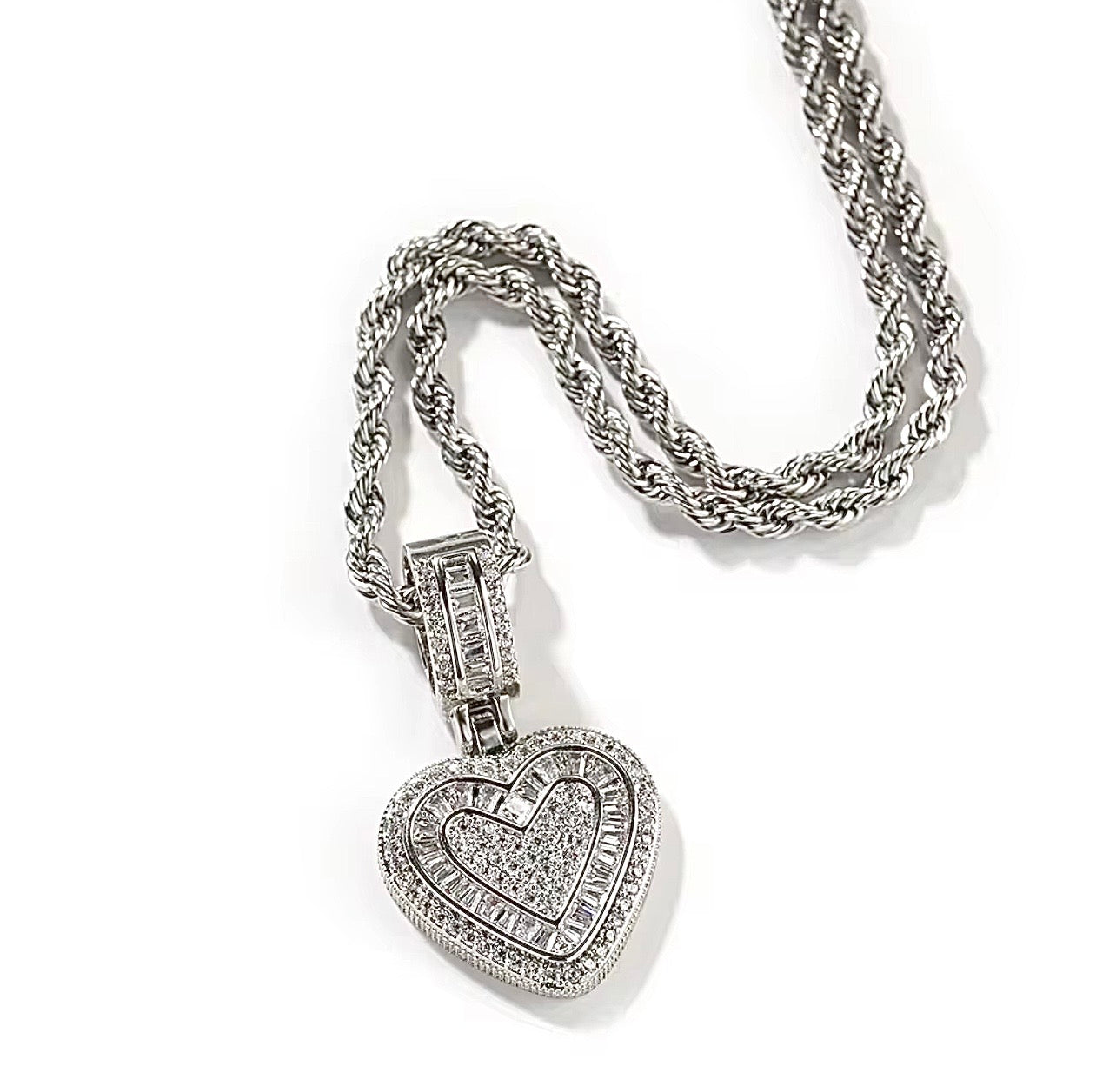 Heart on Ice Necklace