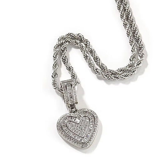 Heart on Ice Necklace